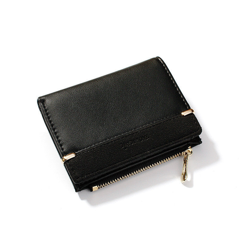 Compact Leather Mini Wallet