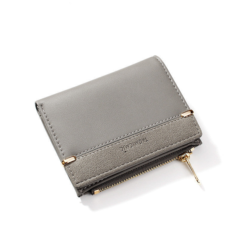 Compact Leather Mini Wallet